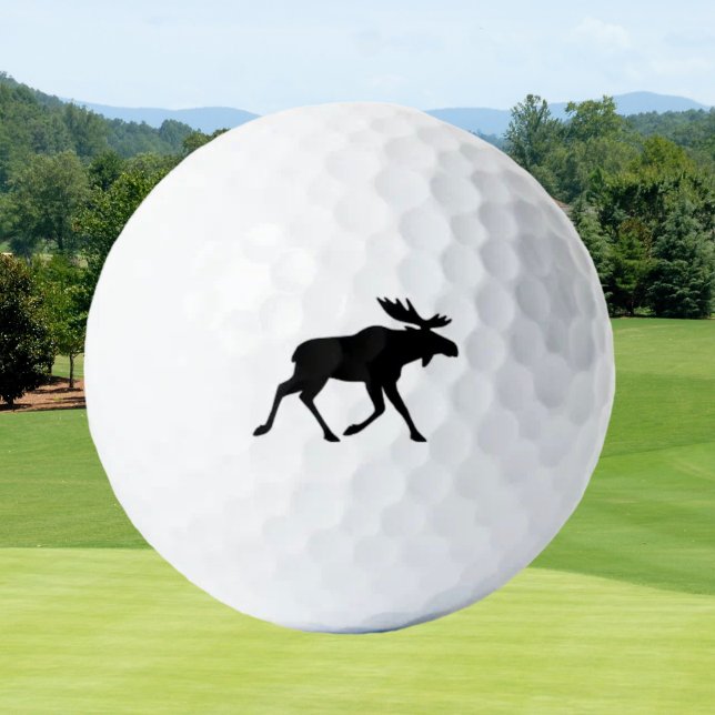 Pelotas De Golf Moose Silhouette Wildlife Animal (Subido por el creador)