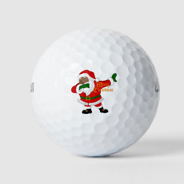 Pelotas De Golf moreno santa claus (Anverso)
