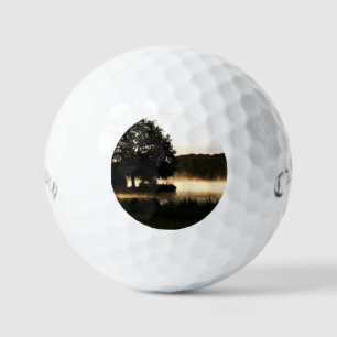 Pelotas De Golf Morning Lake Scene css gbcnm