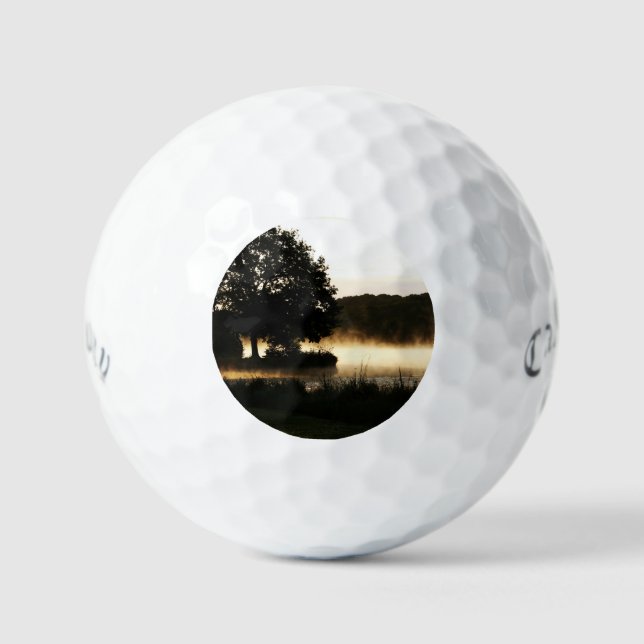 Pelotas De Golf Morning Lake Scene css gbcnm (Anverso)