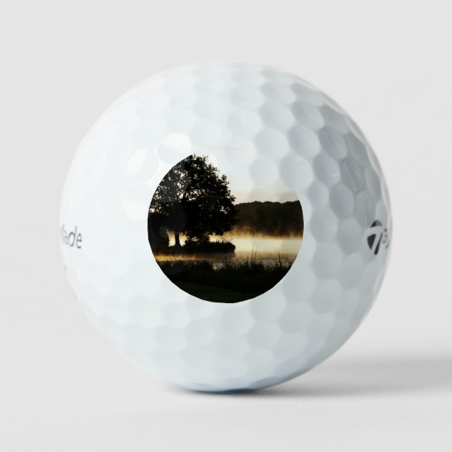 Pelotas De Golf Morning Lake Scene tmtp5 gbcna (Anverso)