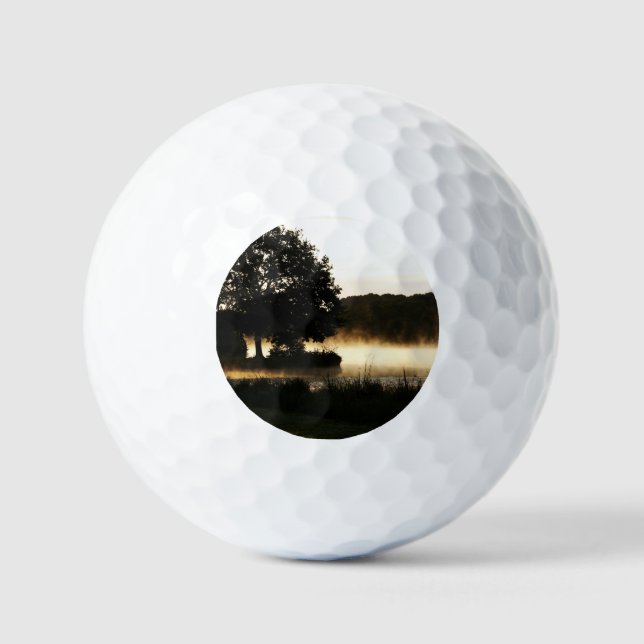 Pelotas De Golf Morning Lake Scene va gbcna (Anverso)