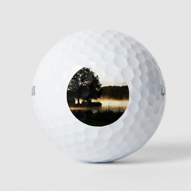 Pelotas De Golf Morning Lake Scene wu gbcna (Anverso)