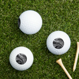 Pelotas De Golf Mosaico de cromo líquido plateado