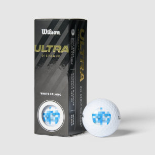 Pelotas De Golf mosaico de cuadros de SlipperyJoe moderno de tres-