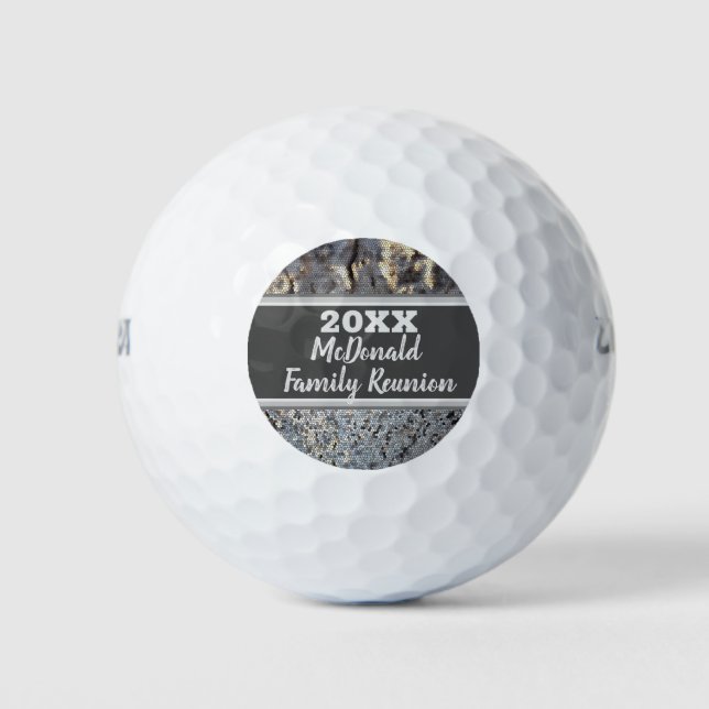 Pelotas De Golf Mosaico gris Piel de serpiente de salida de golf R (Anverso)