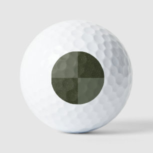 Pelotas De Golf Moss Green Checker Golf Ball Design