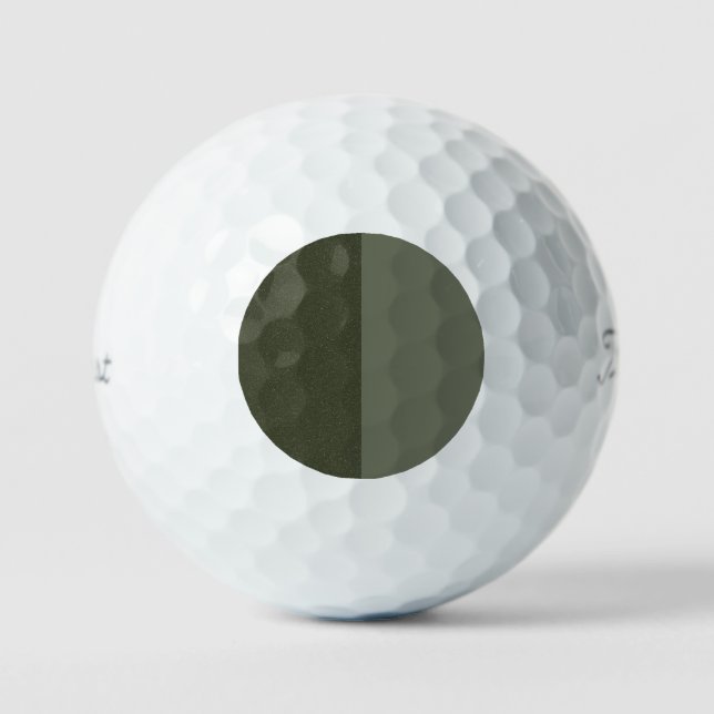 Pelotas De Golf Moss Green Duo Design Golf Ball - Personalizable (Anverso)