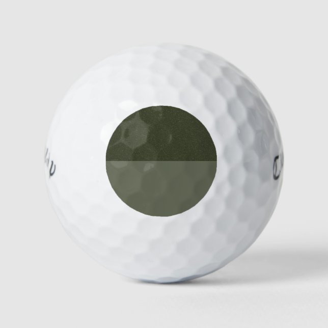 Pelotas De Golf Moss Green Split Design Golf Ball - Personalizable (Anverso)