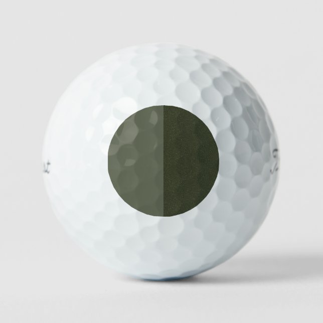 Pelotas De Golf Moss Green Textured Golf Ball Design - Personaliza (Anverso)