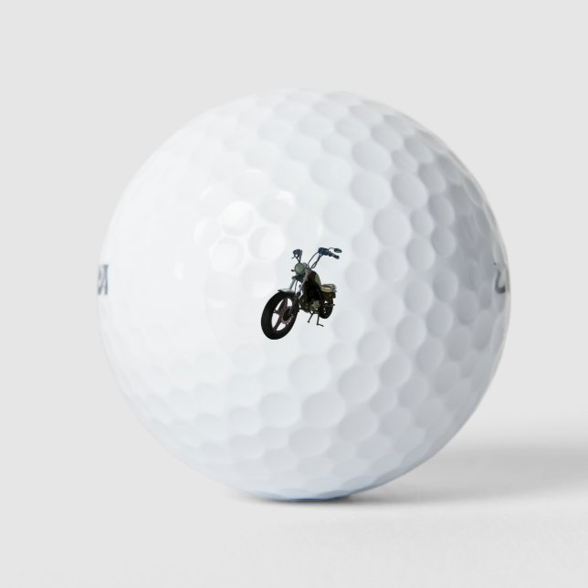 Pelotas De Golf Motocicleta clásica de época (Anverso)