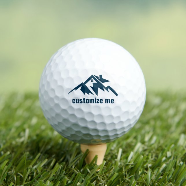 Pelotas De Golf Mountain Real Estate Company Custom Realtor (Camiseta in situ)