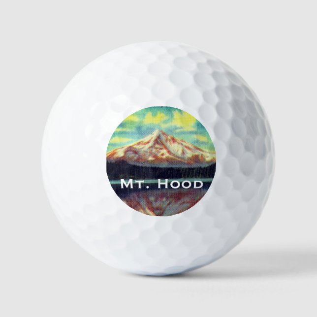 Pelotas De Golf Mt. Hood, Oregon Crystal Clear Lost Lake (Anverso)