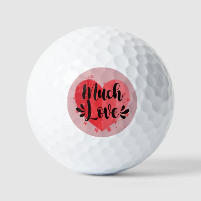 Pelotas De Golf Mucho amor, gran corazón (Anverso)