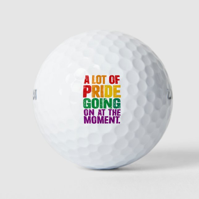 Pelotas De Golf Mucho Orgullo En El Mes Del Orgullo LGBT (Anverso)