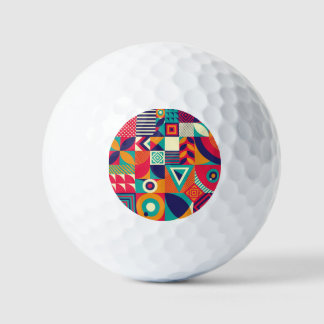 Pelotas De Golf Muestra formas geométricas abstractas, patrón sin 