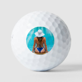 Pelotas De Golf Mujer bikini en la piscina - HQ