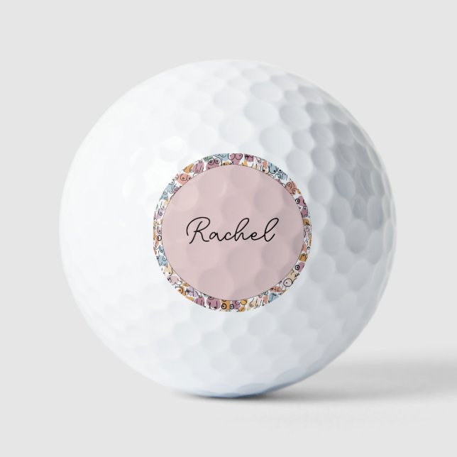 Pelotas De Golf mujer divertida feminista (Anverso)