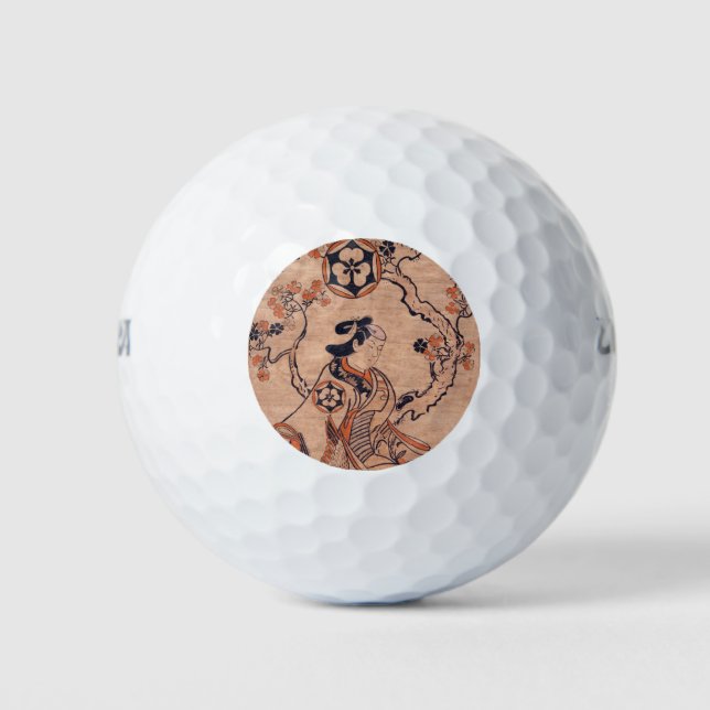 Pelotas De Golf Mujer ventilado dibujando Dekishima Hanya sentado (Anverso)