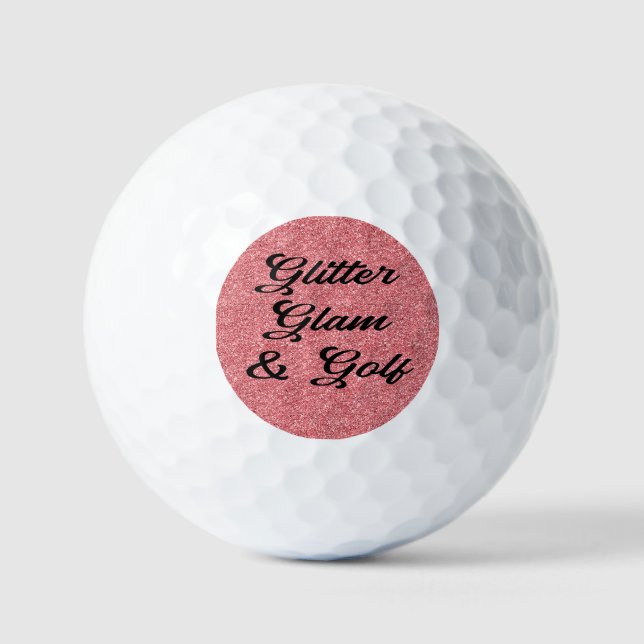 Pelotas De Golf Mujeres de raza rosa (Anverso)