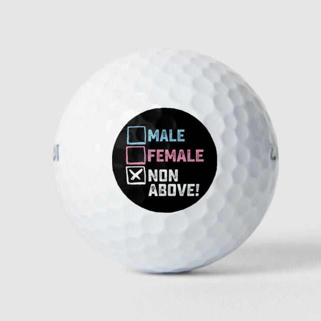 Pelotas De Golf ¡Mujeres No Mayores! Gays transgénero divertidos (Anverso)