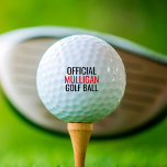 Pelotas De Golf Mulligan Funny<br><div class="desc">Las divertidas pelotas de golf son un regalo único para los golfistas con sentido del humor.</div>