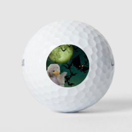 Pelotas De Golf Mummy, Murciélago y Luna Halloween