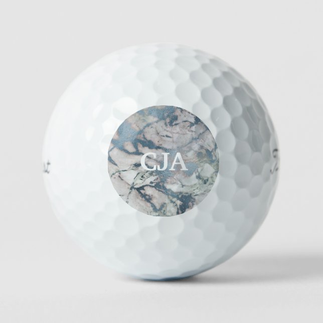 PELOTAS DE GOLF MUNDIALMENTE AZUL MARBLE PERSONALIZADO GOLF BALLS (Anverso)