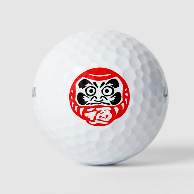 Pelotas De Golf muñeca Daruma (Anverso)