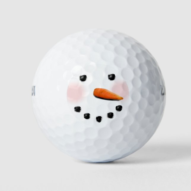 Pelotas De Golf Muñeco de nieve creativo (Anverso)