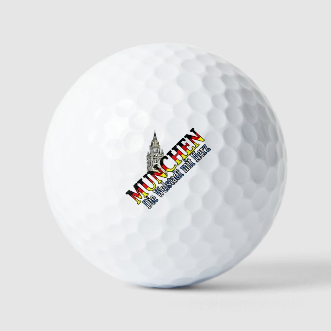 Pelotas De Golf Munich Bavaria Alemania (Anverso)