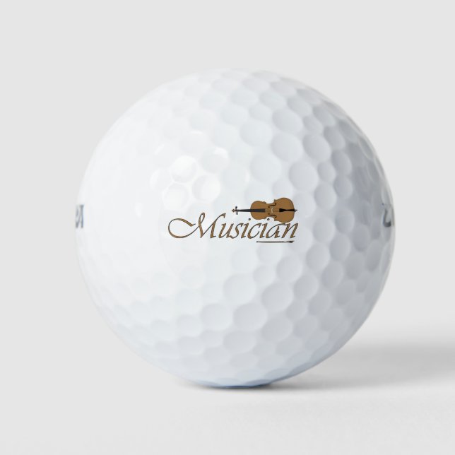 Pelotas De Golf Músico (Anverso)