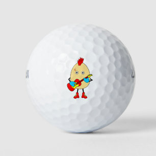 Pelotas De Golf Músico de rock Egghead