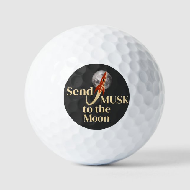 Pelotas De Golf Musk Golf Ball (Anverso)
