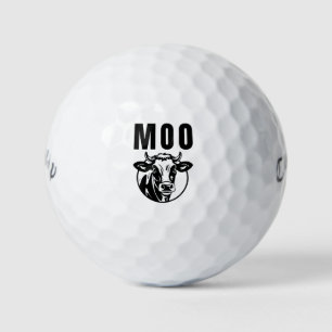 Pelotas De Golf Muu Soy Una Vaca Granja Divertida