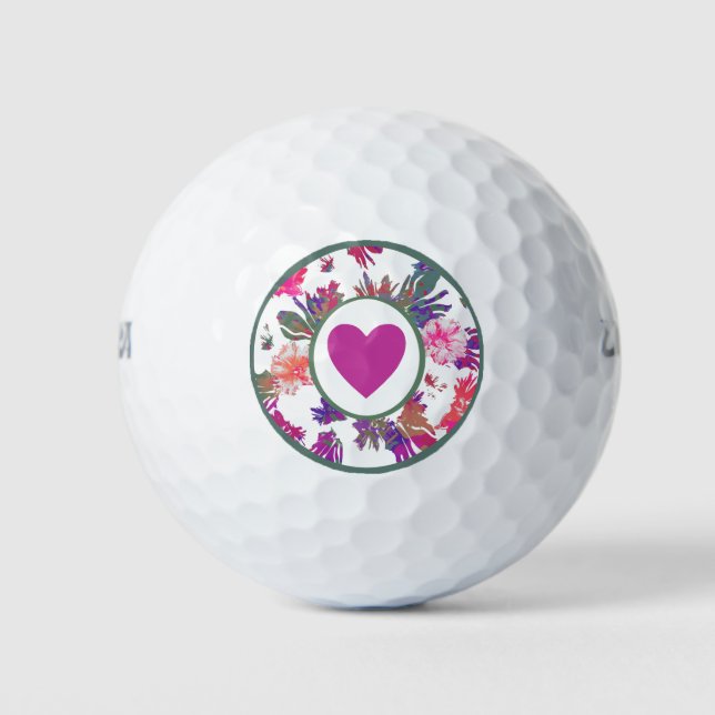 Pelotas De Golf MVB Array of Love Bouquet Design (Anverso)