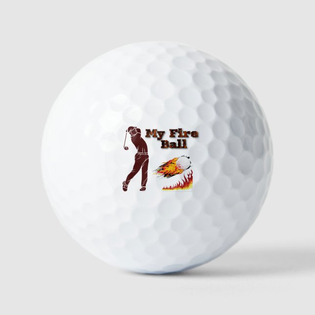 Pelotas De Golf My Fire Ball Golf Tee (Anverso)