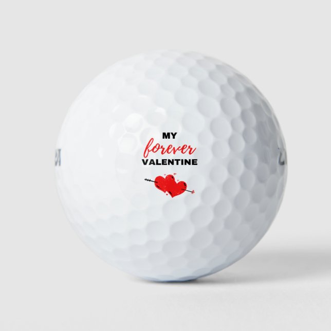Pelotas De Golf My Forever Valentine Black (Anverso)