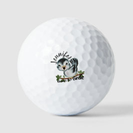 Pelotas De Golf Nacida en Birdie Regalo femenino personalizado