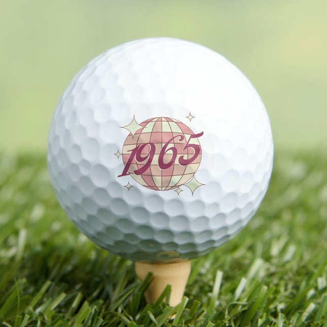 Pelotas De Golf Nacido en 1965 Regalo de golf de 60 años (Subido por el creador)