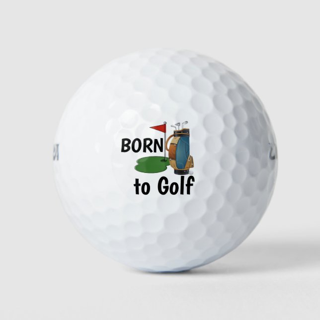 Pelotas De Golf Nacido En Golf (Anverso)