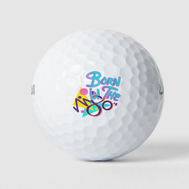 Pelotas De Golf Nacido en los 80's Guay Age Art (Anverso)