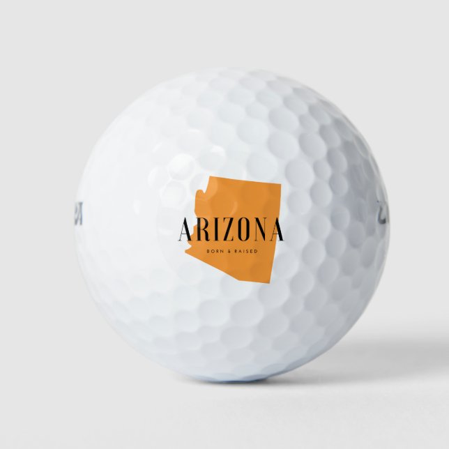 Pelotas De Golf Nacido y criado en Arizona (Anverso)