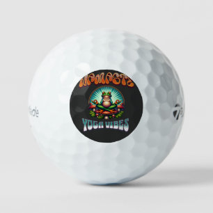 Pelotas De Golf Namaste Yoga Rana Arte Retro Psicodélico