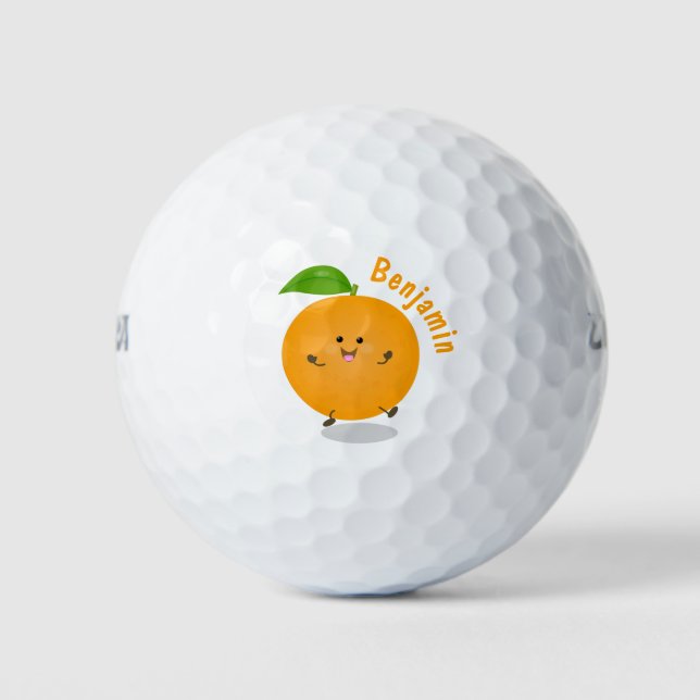 Pelotas De Golf Naranja de danza dulce cítricos (Anverso)