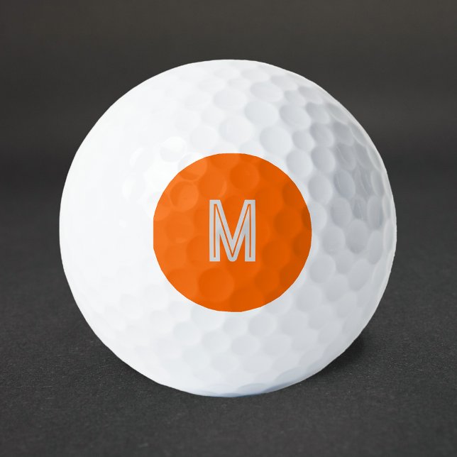 Pelotas De Golf naranja de neón - añadir monograma (Subido por el creador)