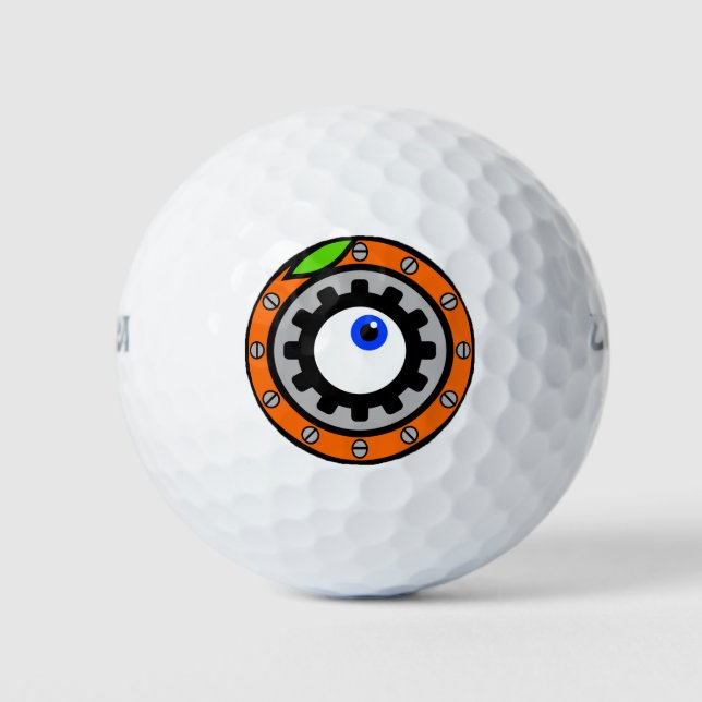 Pelotas De Golf Naranja de reloj (Anverso)