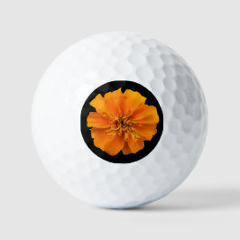 Pelotas De Golf Naranja Marigold sobre fondo negro