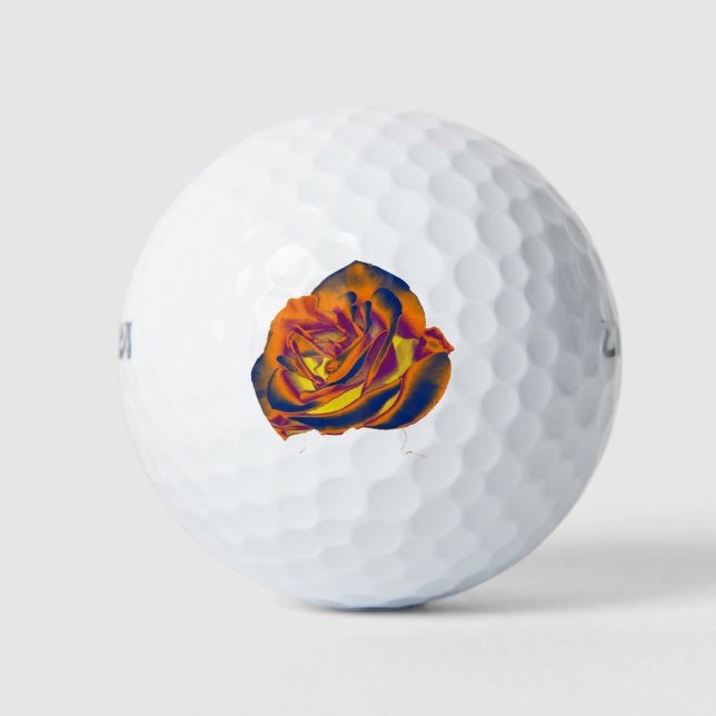 Pelotas De Golf Naranja Rosa Golf Ball (Anverso)