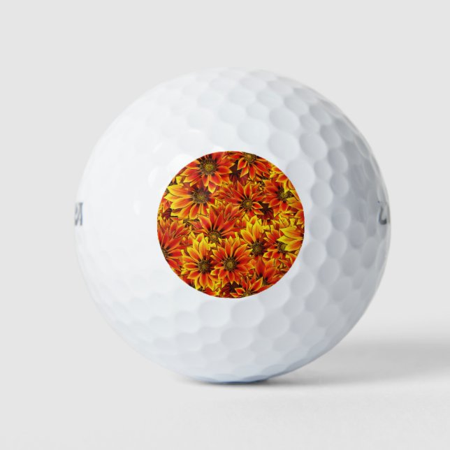 Pelotas De Golf Naranja Sunflowers (Anverso)
